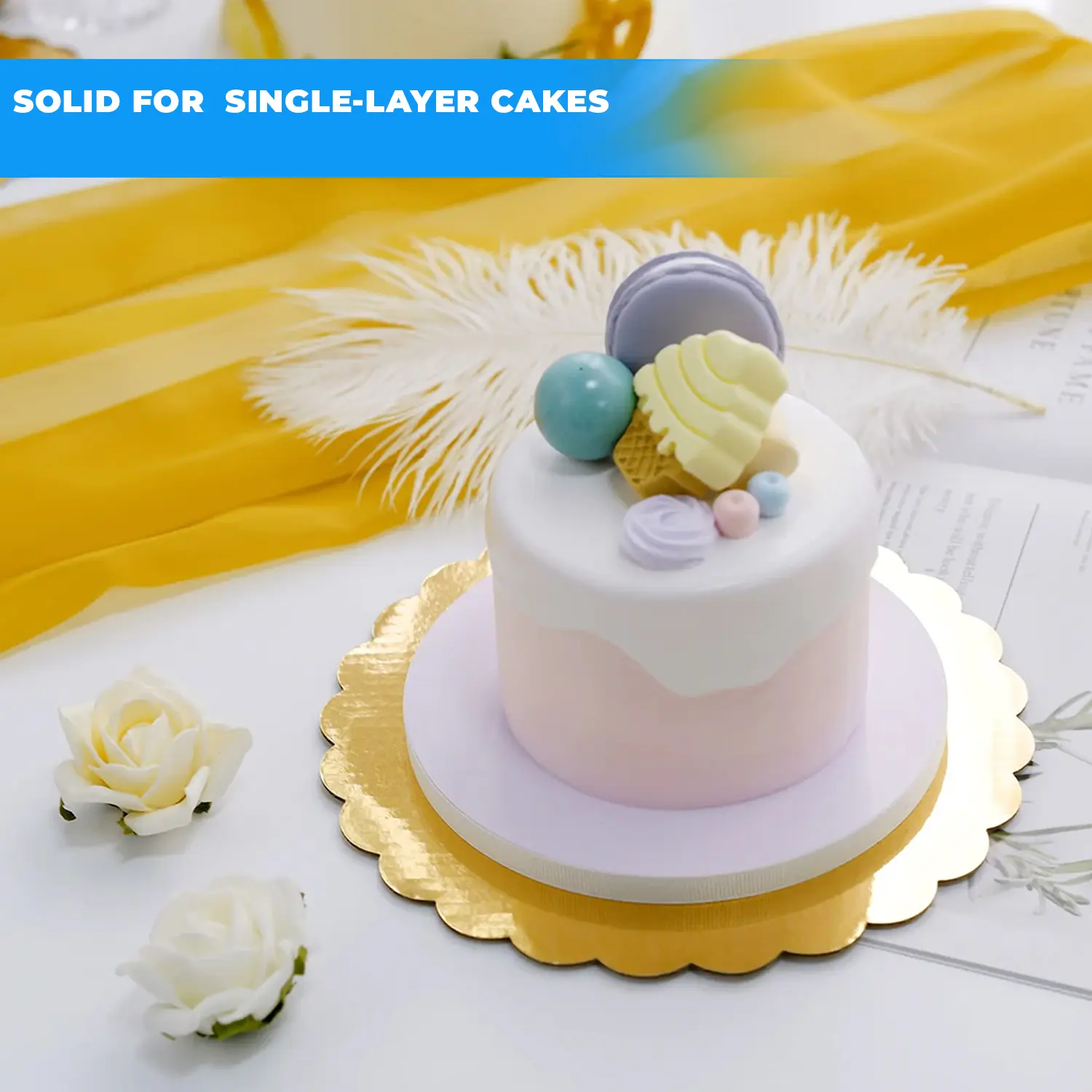 8 INCH ROUND SCALLOPED GOLD CAKE BOARD, 1/2KG GOLD CAKE BOARD KENYA, 0.5KG DECORATIVE GOLD CAKE BASE, REUSABLE GOLD CAKE BOARD, LUXURY GOLD CAKE BOARD FOR SMALL CAKES, ELEGANT ROUND GOLD CAKE BOARD