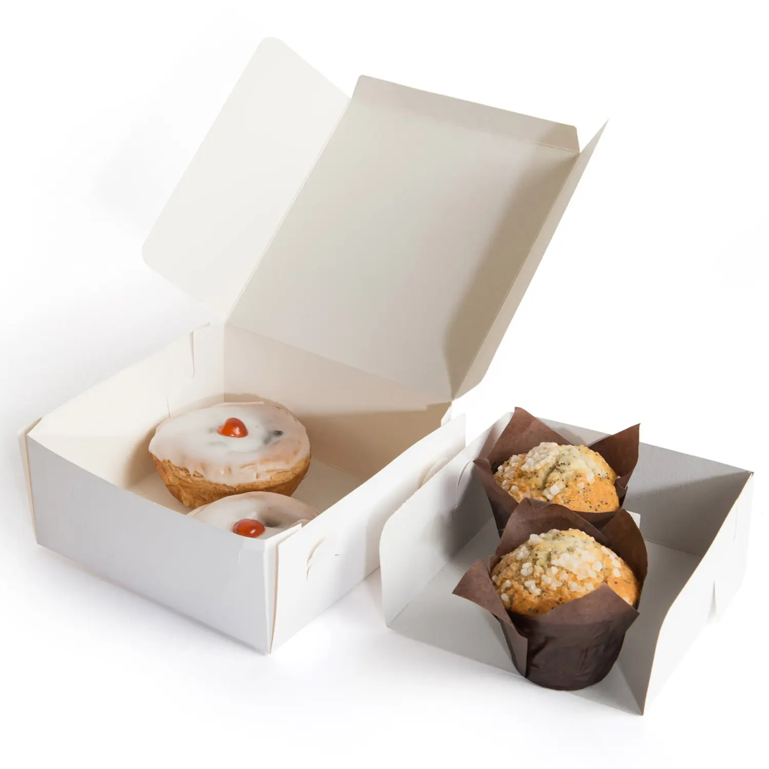 SQUARE 1/2KG 8'' X 8'' X 4'' WHITE CAKE BOX