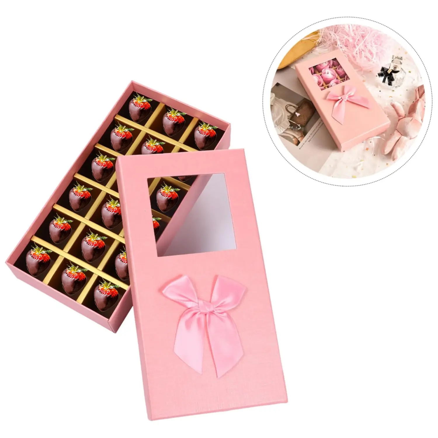 BABY PINK 18 HOLE CHOCOLATE BOX