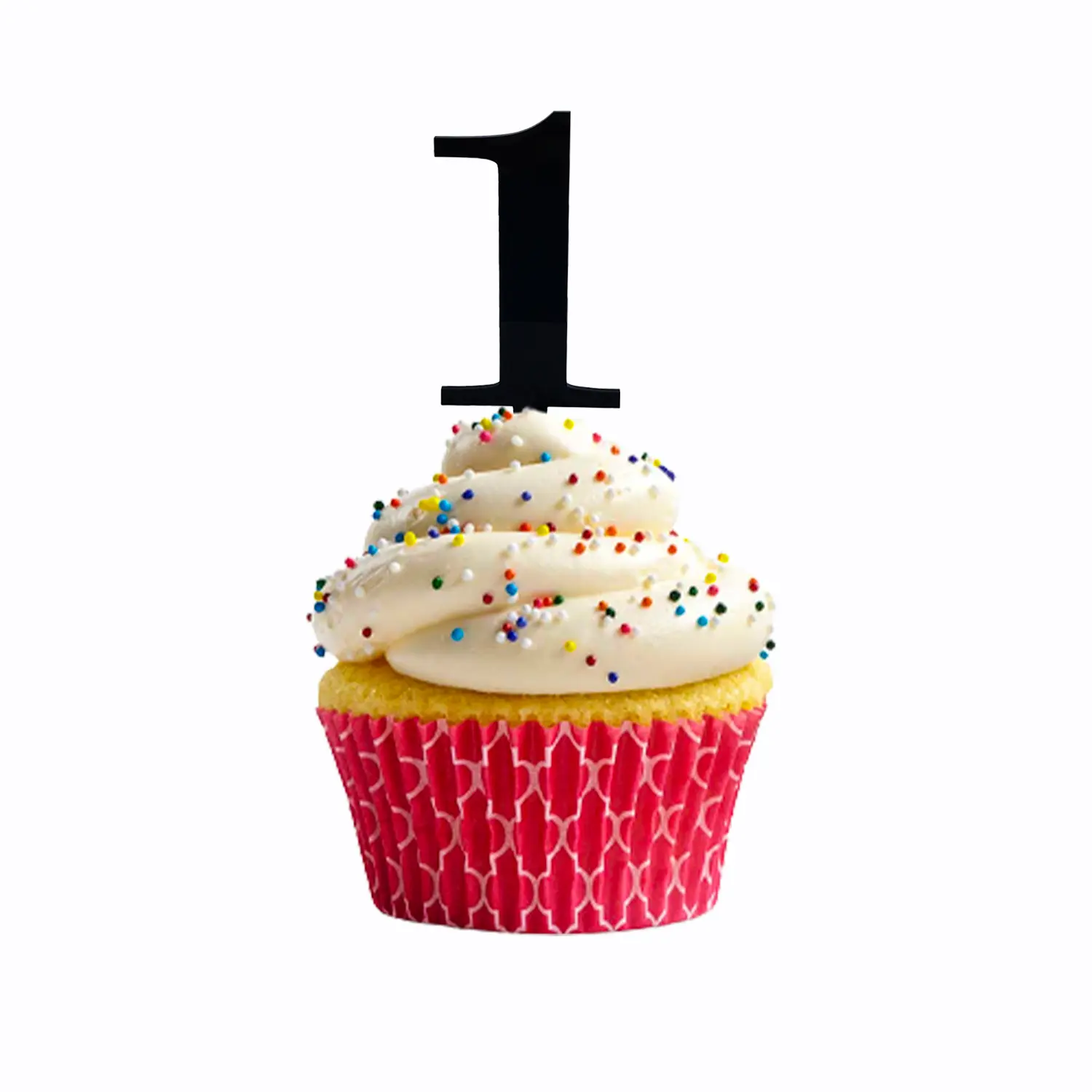 BLACK ACRYLIC MINI NUMBER TOPPER 1