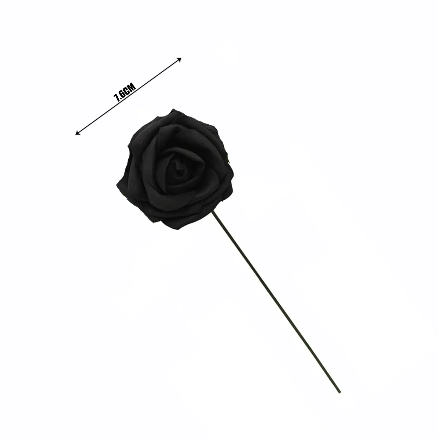 BLACK ARTIFICIAL ROSE FLOWER