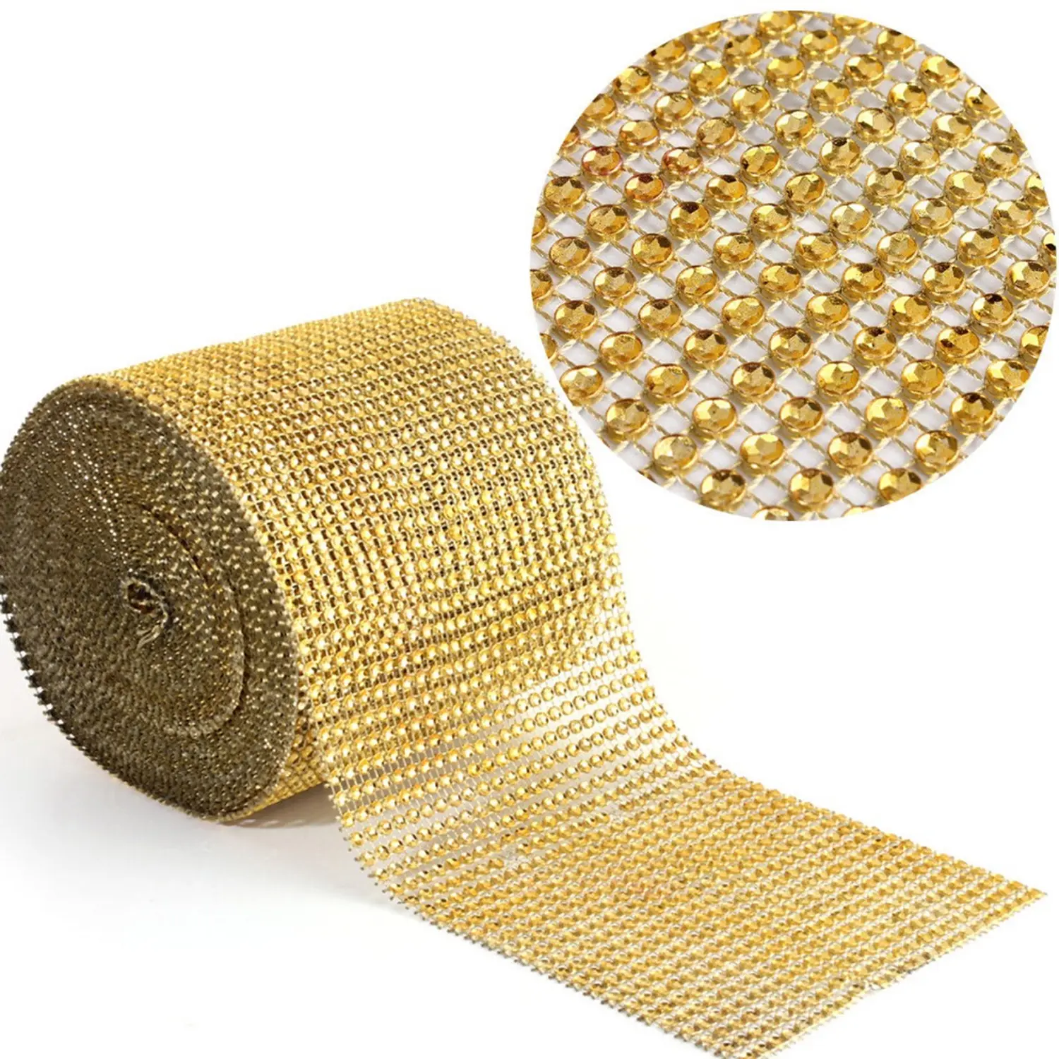 BLING RHINESTONE ROLL GOLD