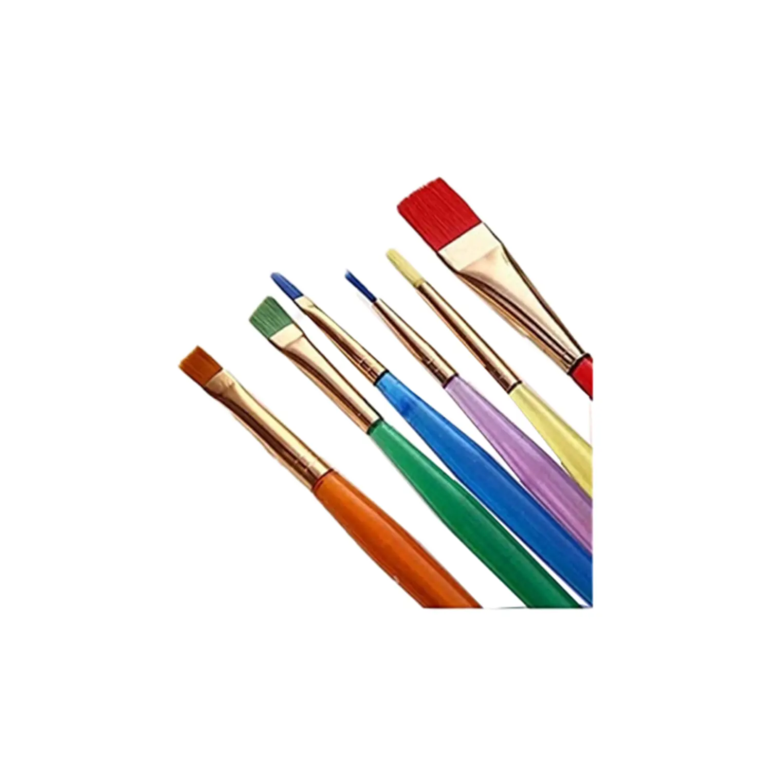COLOURFUL PAINTING BRUSH SET OF 6