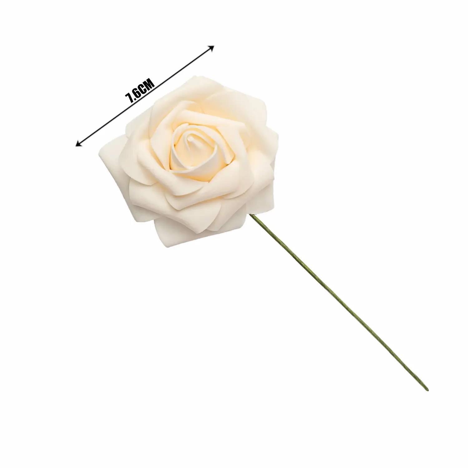 CREAM ARTIFICIAL ROSE FLOWER