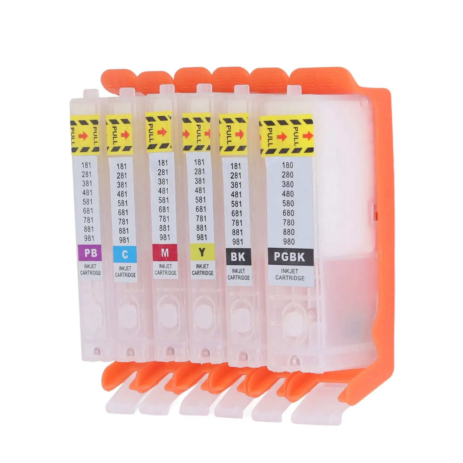 EMPTY CARTRIDGE SET OF 5 SERIES 580