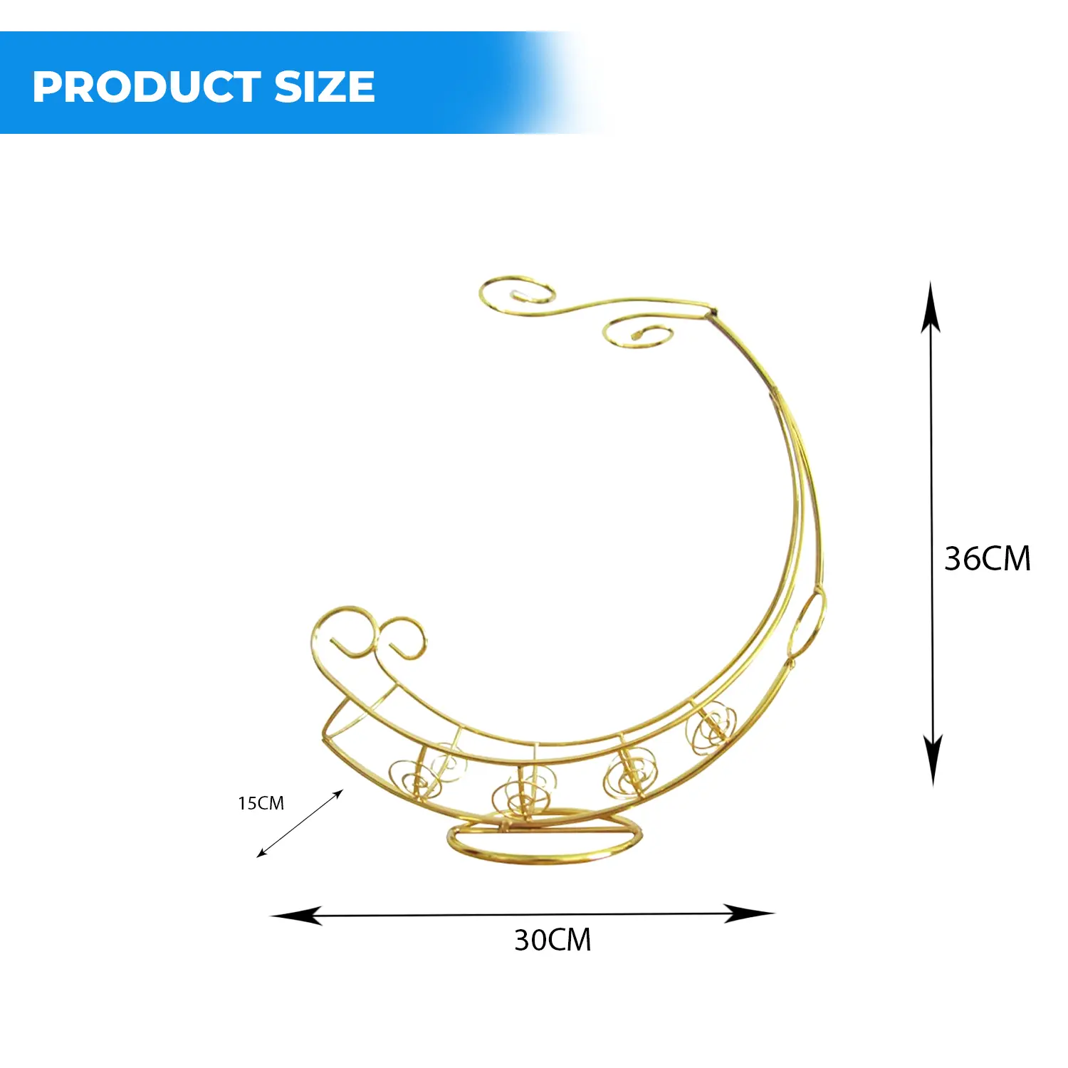 FANTASEE MOON WINE HOLDER GOLD