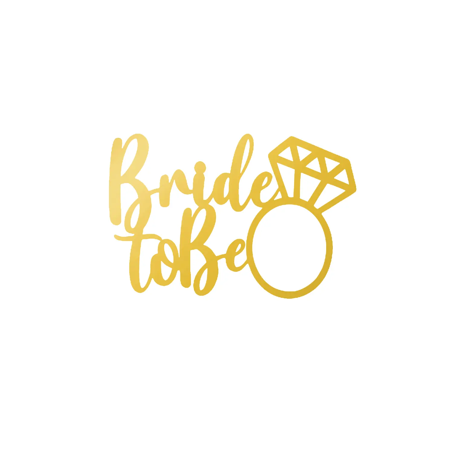 GOLD MIRROR BABY SHOWER SIDE TOPPER