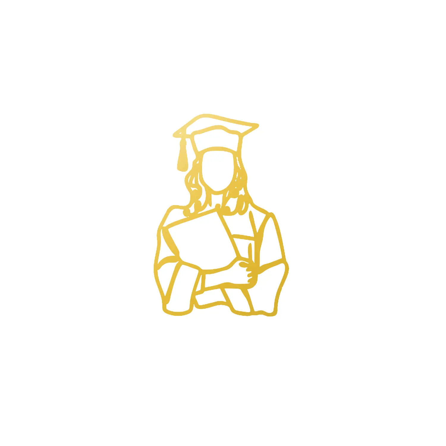 GOLD MIRROR GRADUATION SIDE TOPPER
