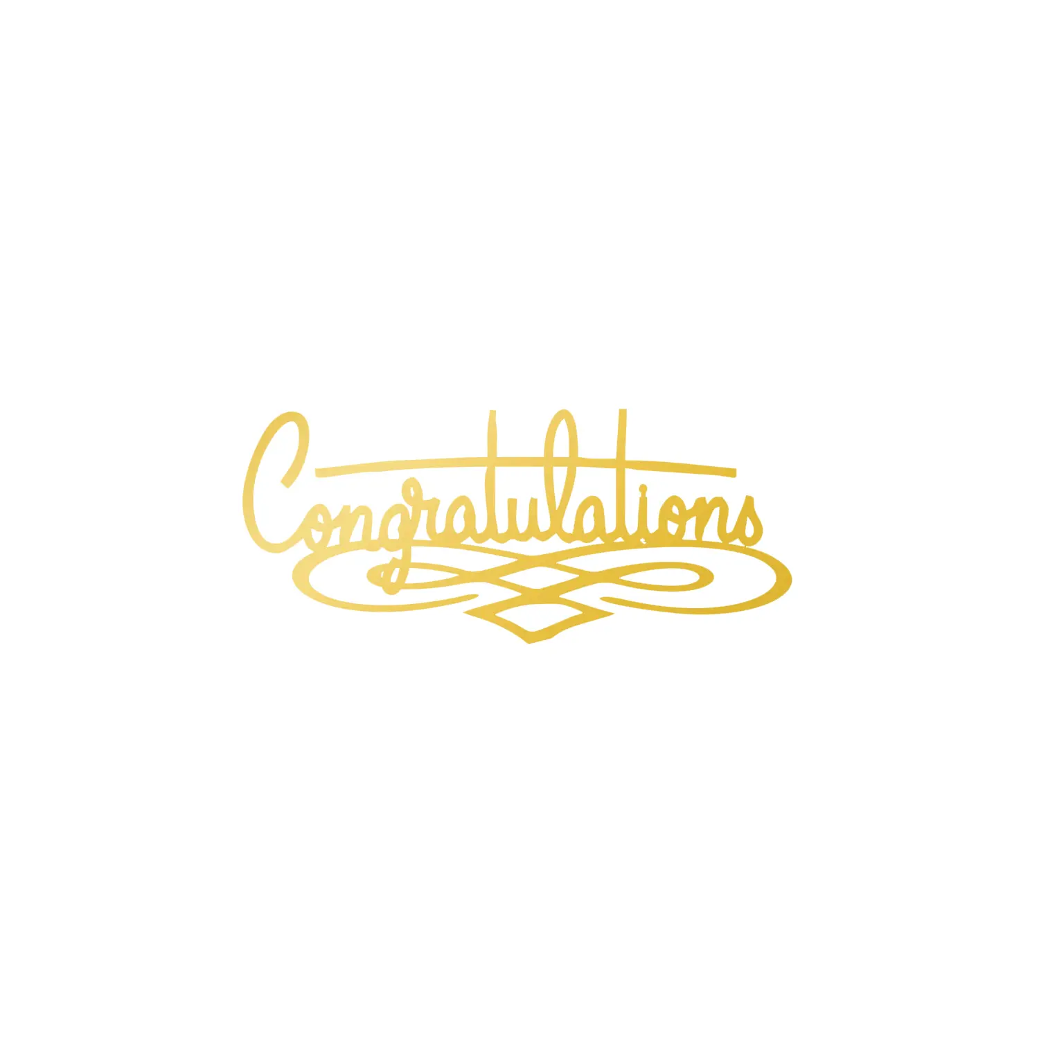 GOLD MIRROR GRADUATION SIDE TOPPER