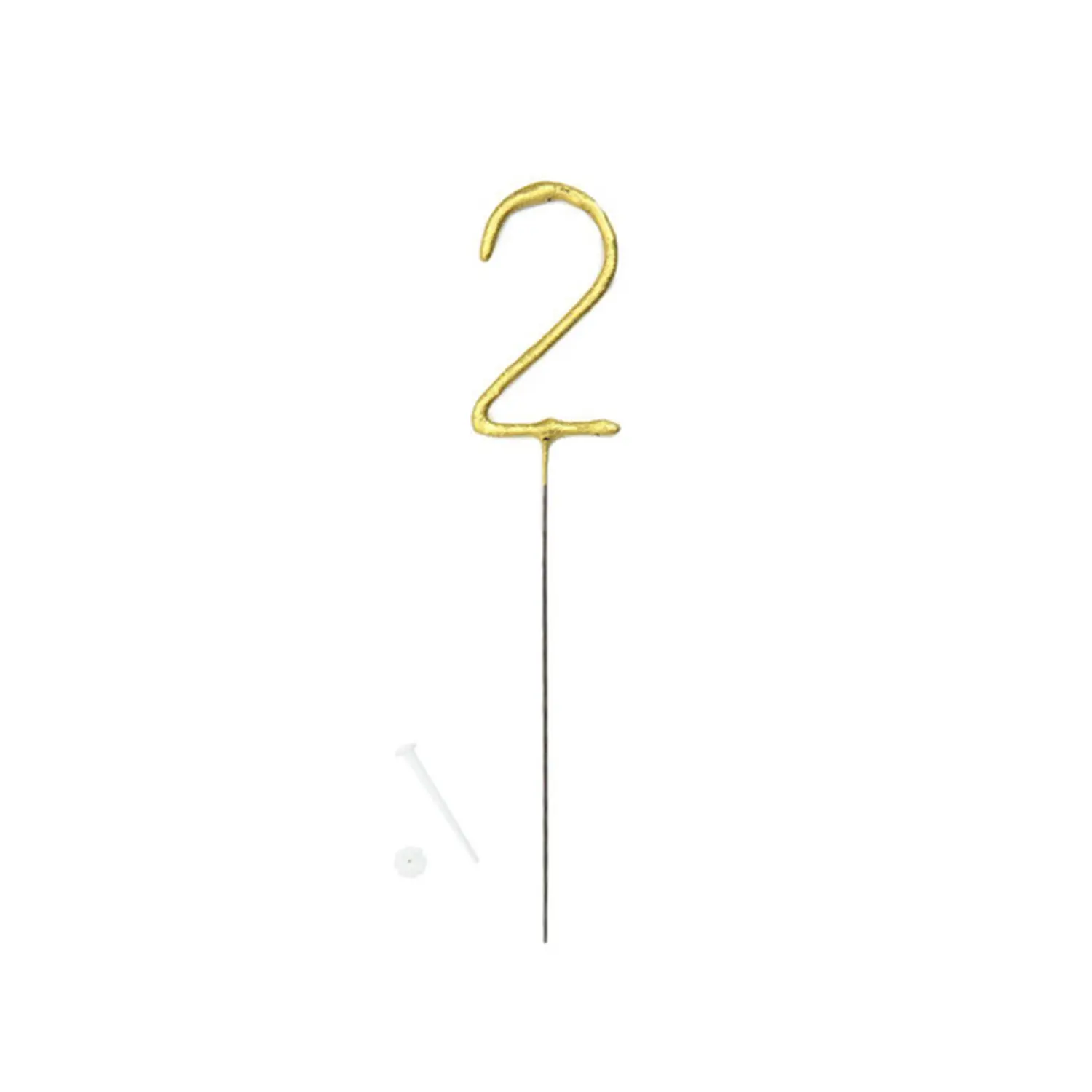 GOLD NUMBER SPARKLERS NO 2