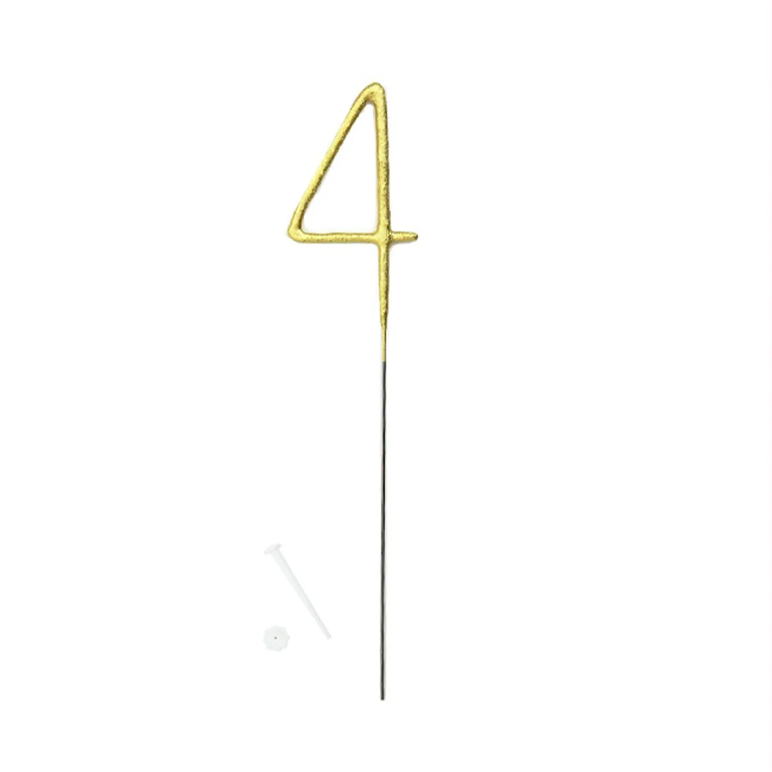 GOLD NUMBER SPARKLERS NO 4