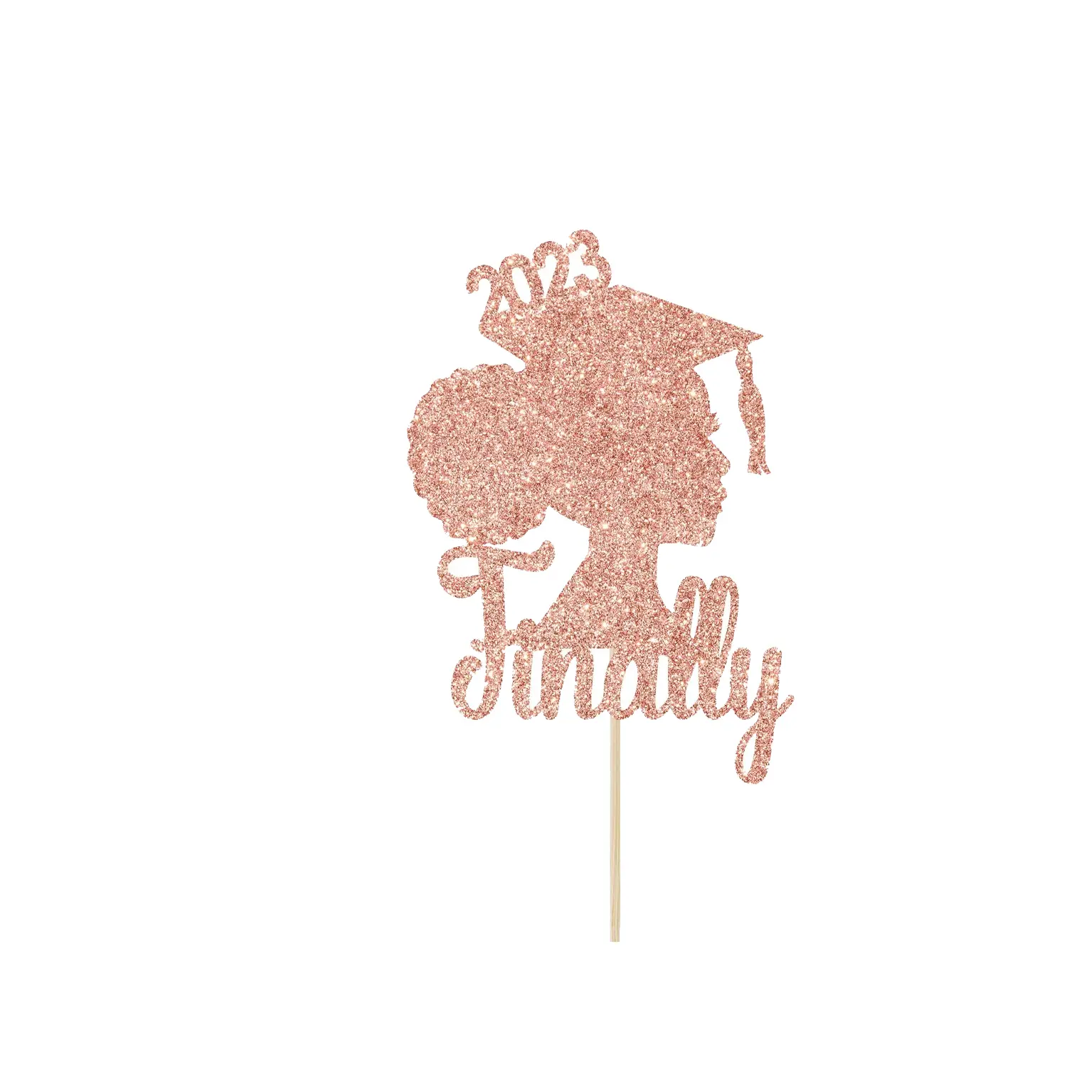 GRADUATION ROSE GOLD PAPER TOPPER