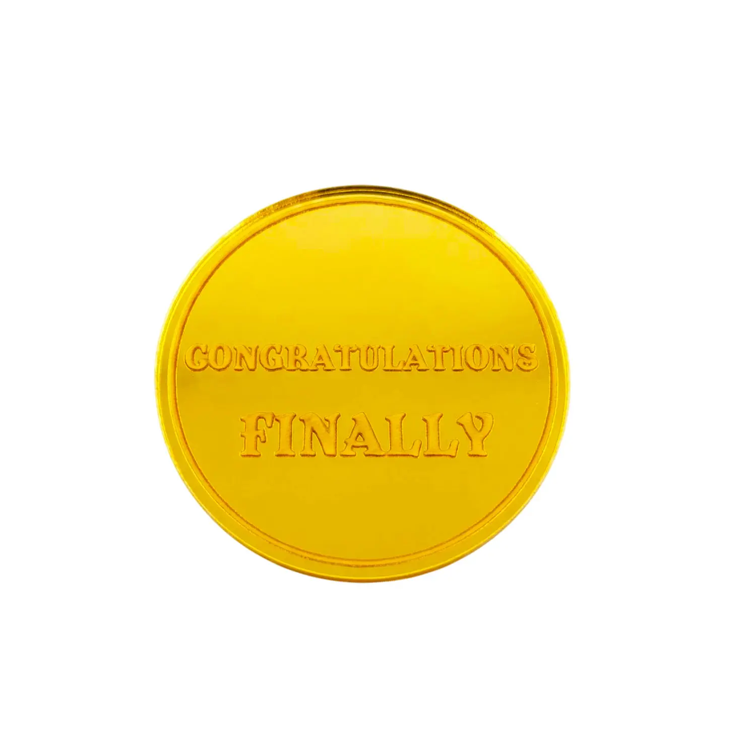 GOLD MIRROR GRADUATION DISC TOPPER