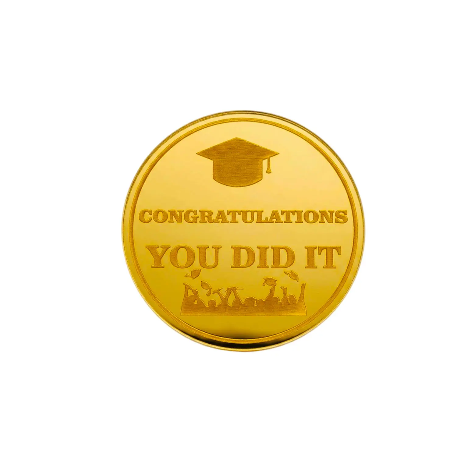 GOLD MIRROR GRADUATION DISC TOPPER