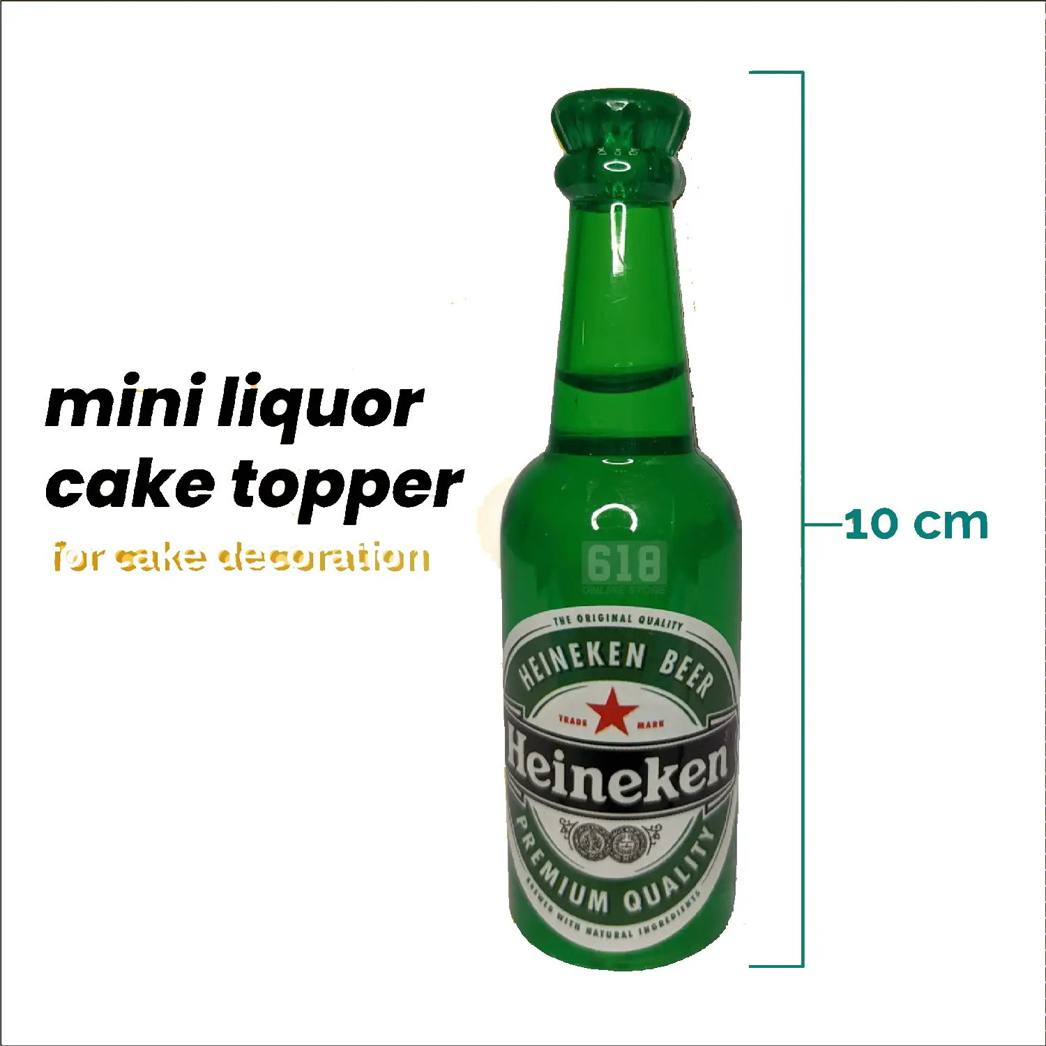 HEINEKEN BEER MINIATURE MINI LIQUOR BOTTLE MINIWHISKEY 50ML