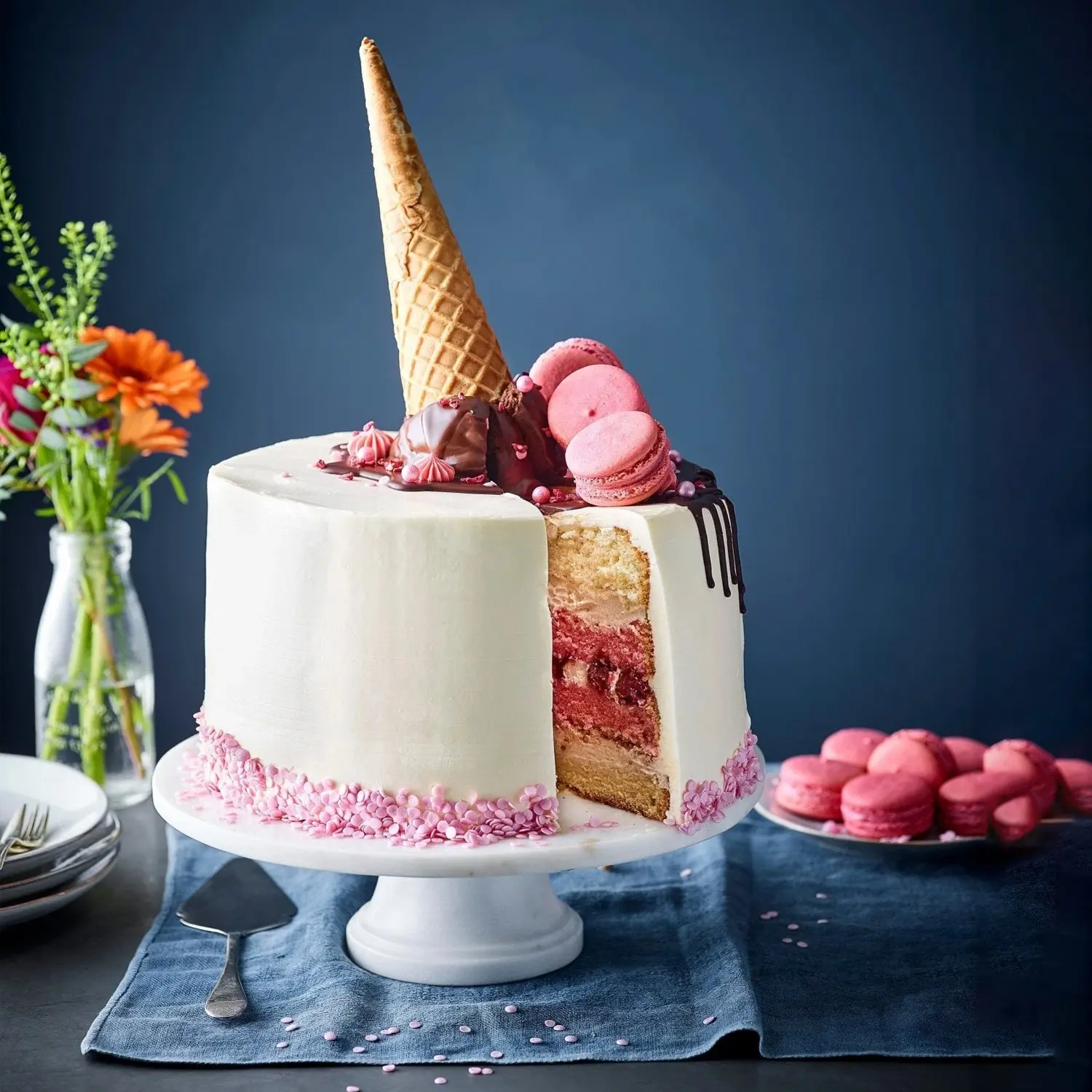 GLACIER ICE CREAM CONE 10CM BY 4.5CM
