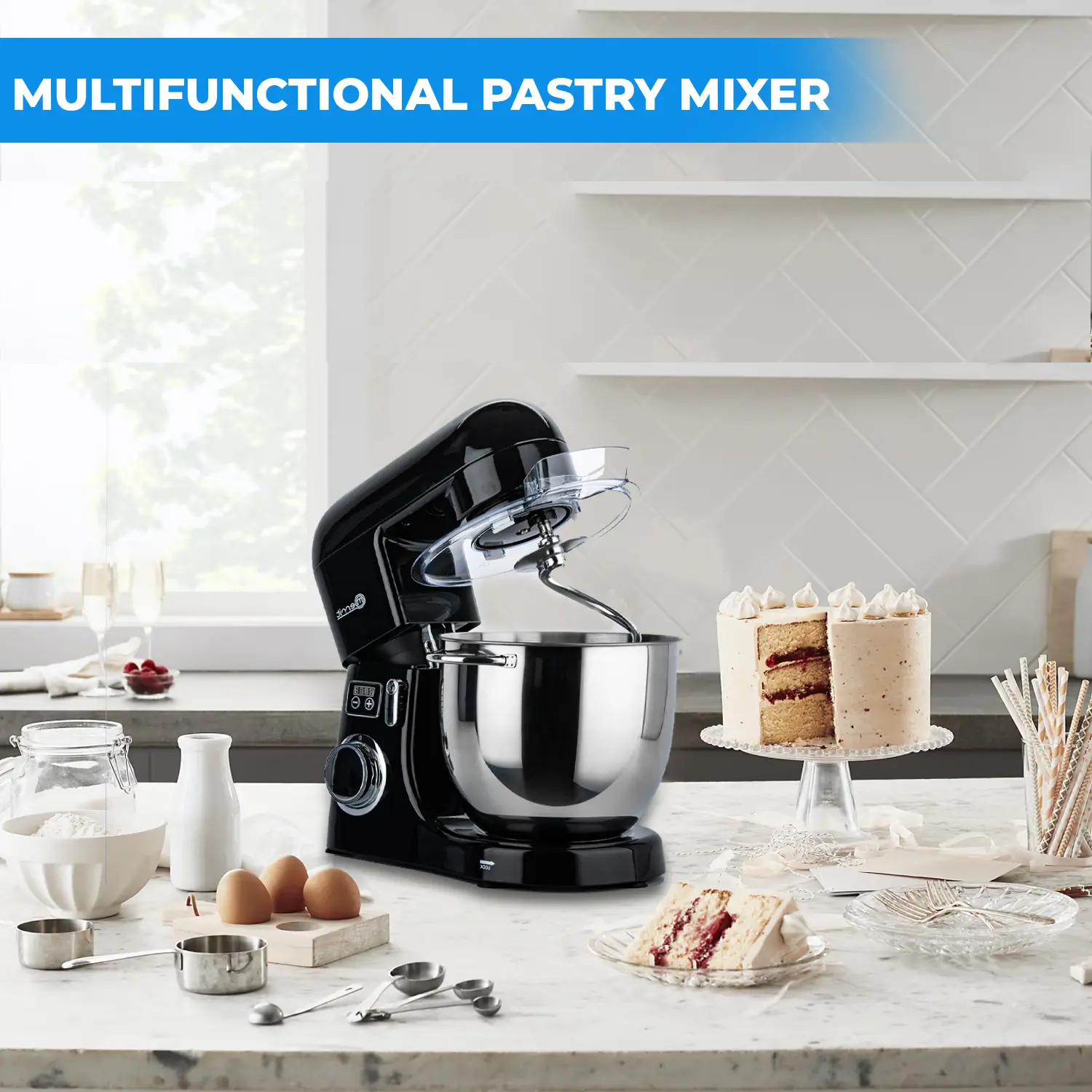 10L BLACK MERRIT STAND MIXER