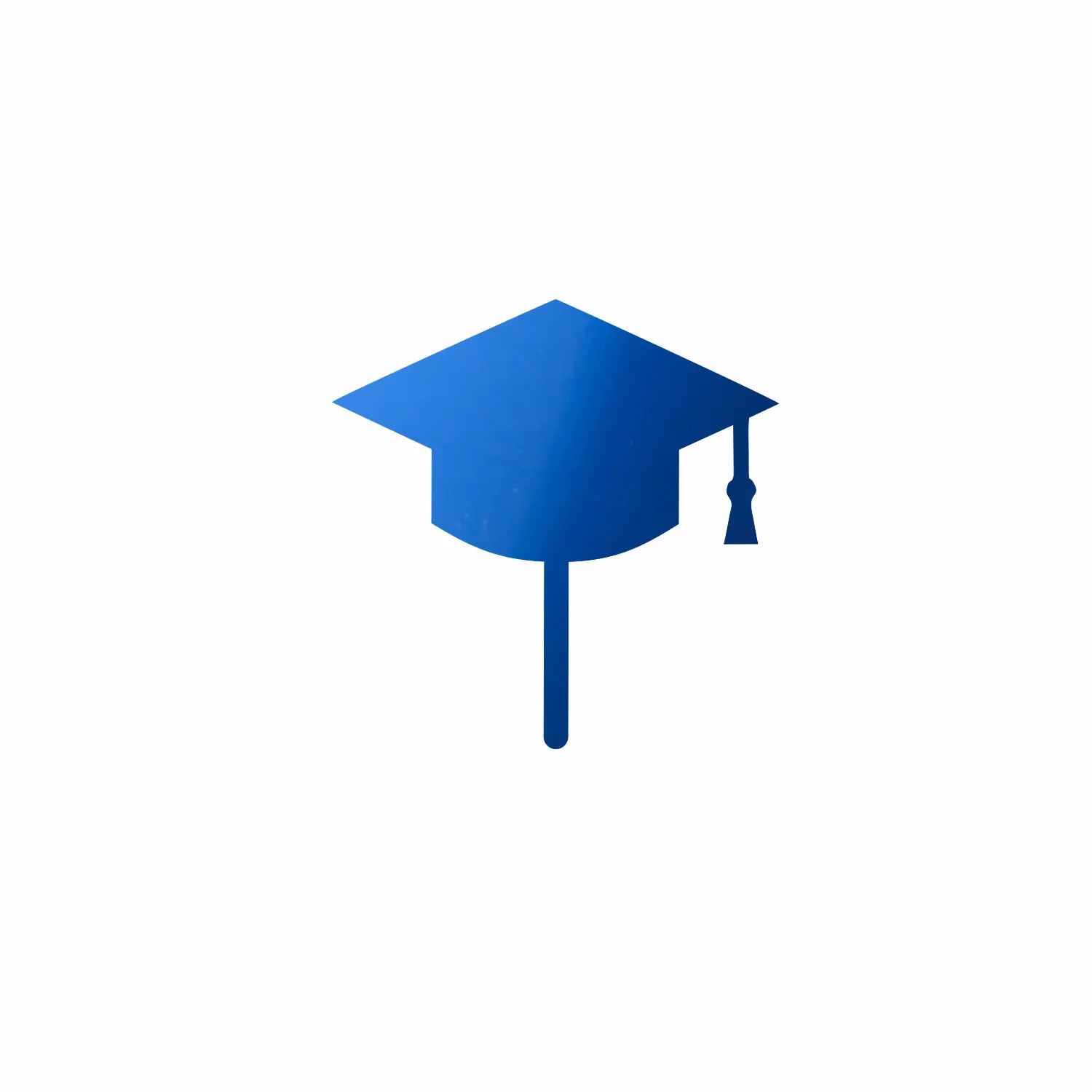 MIRROR BLUE ACRYLIC GRADUATION CAP TOPPER