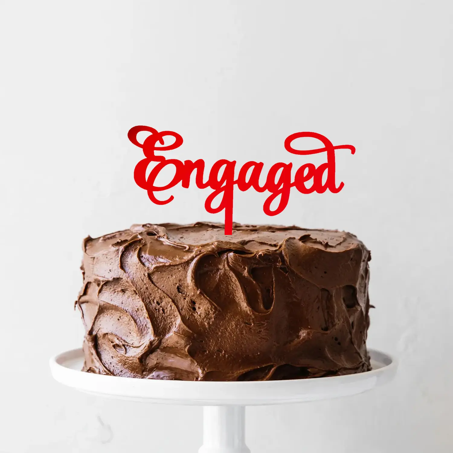 MIRROR RED ACRYLIC ENGAGEMENT TOPPER 01
