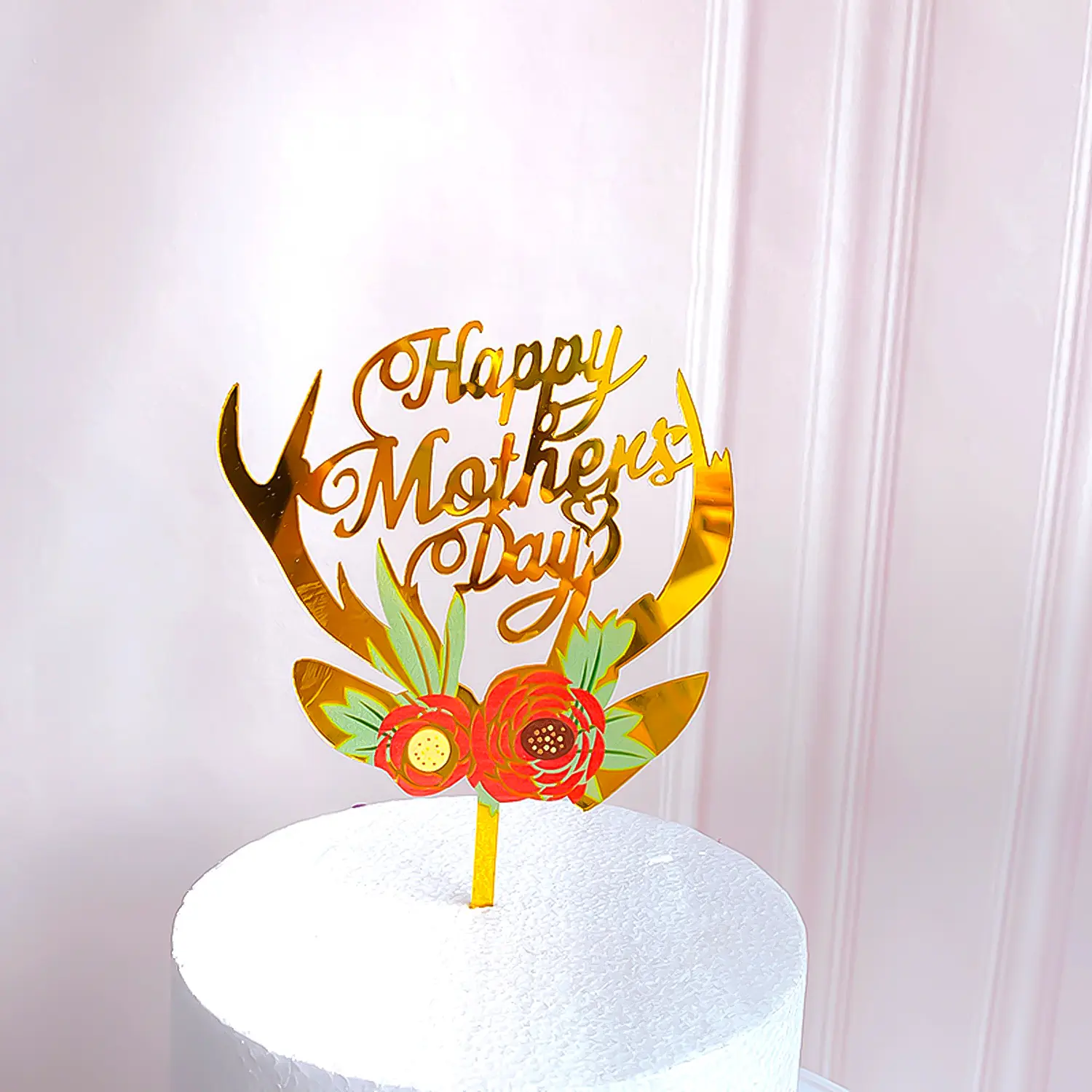 MOTHERS DAY FLOWERED ACRYLIC TOPPER