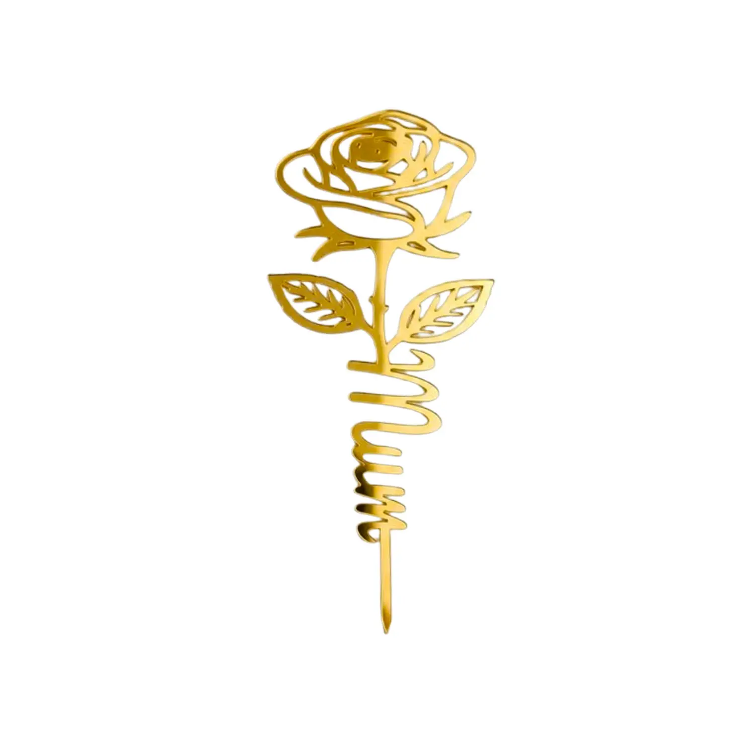 GOLD MIRROR ACRYLIC MOTHERS DAY TOPPER