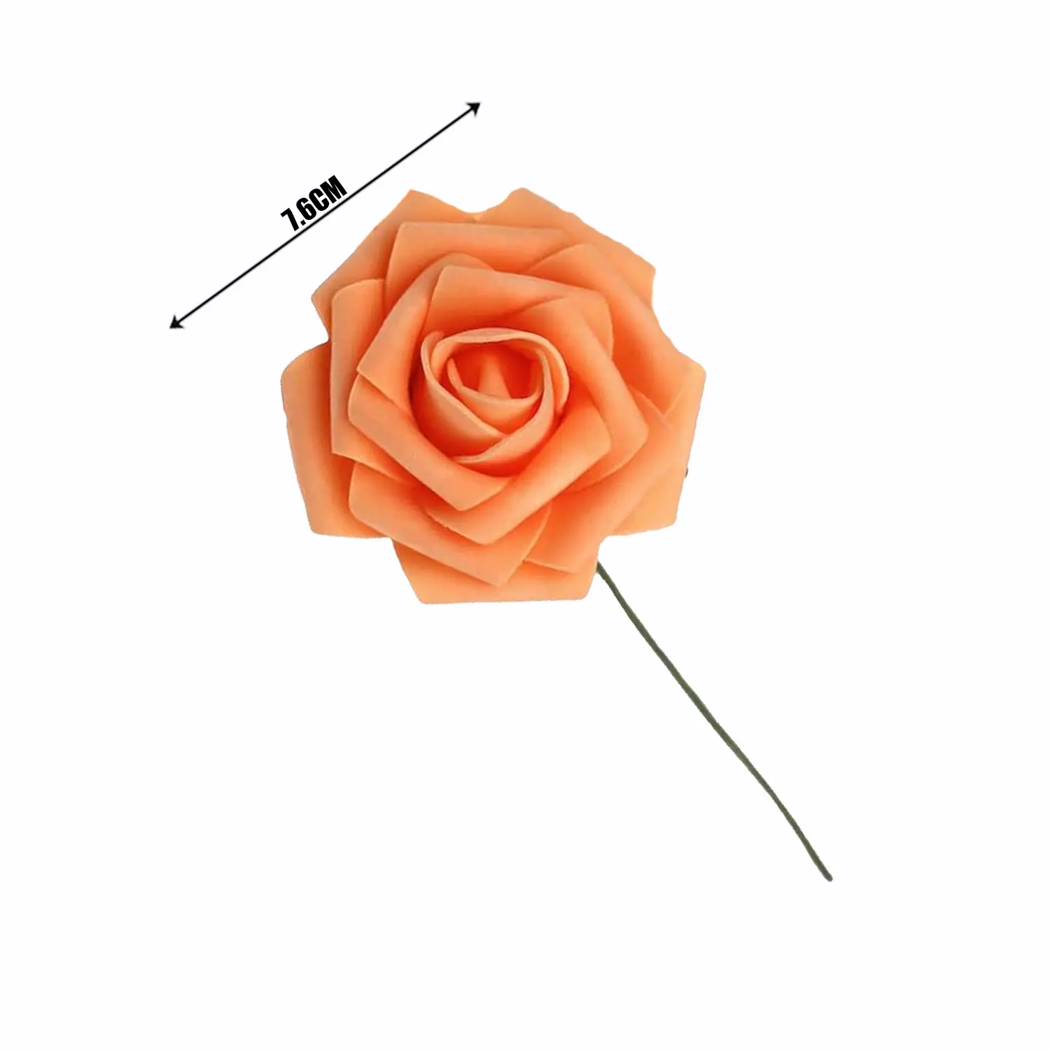 ORANGE ARTIFICIAL ROSE FLOWER
