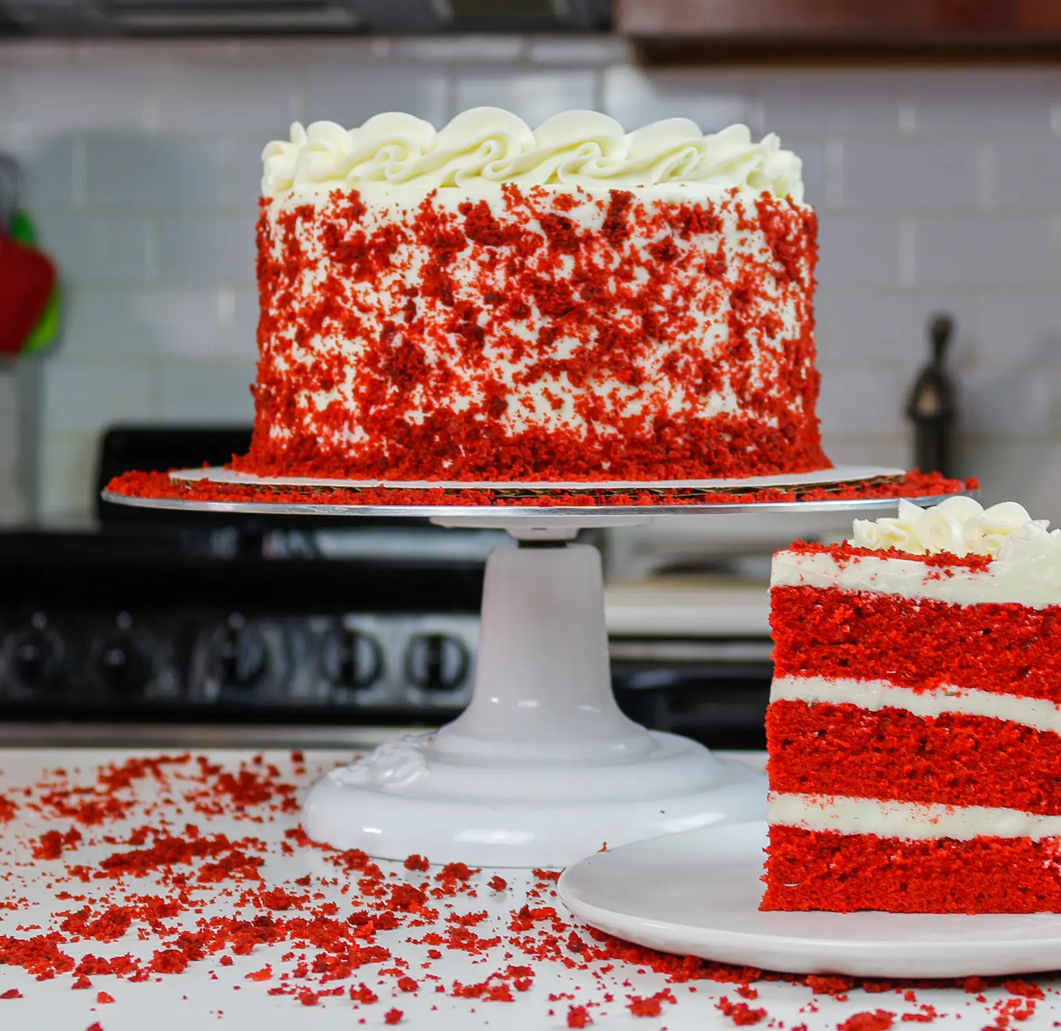 RED SHREDDED PAPER