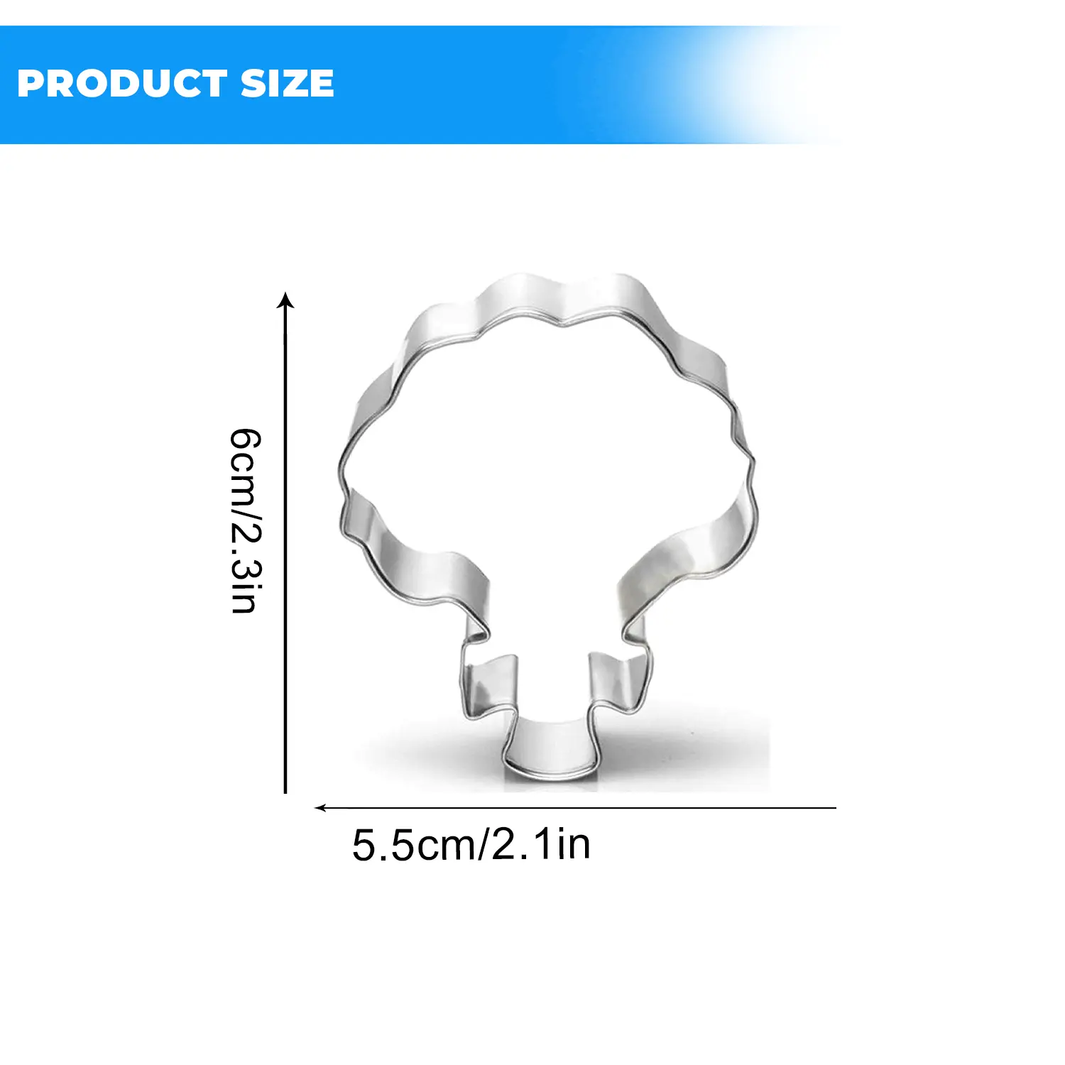 STAINLESS STEEL FLOWER BOUQUET COOKIE CUTTER