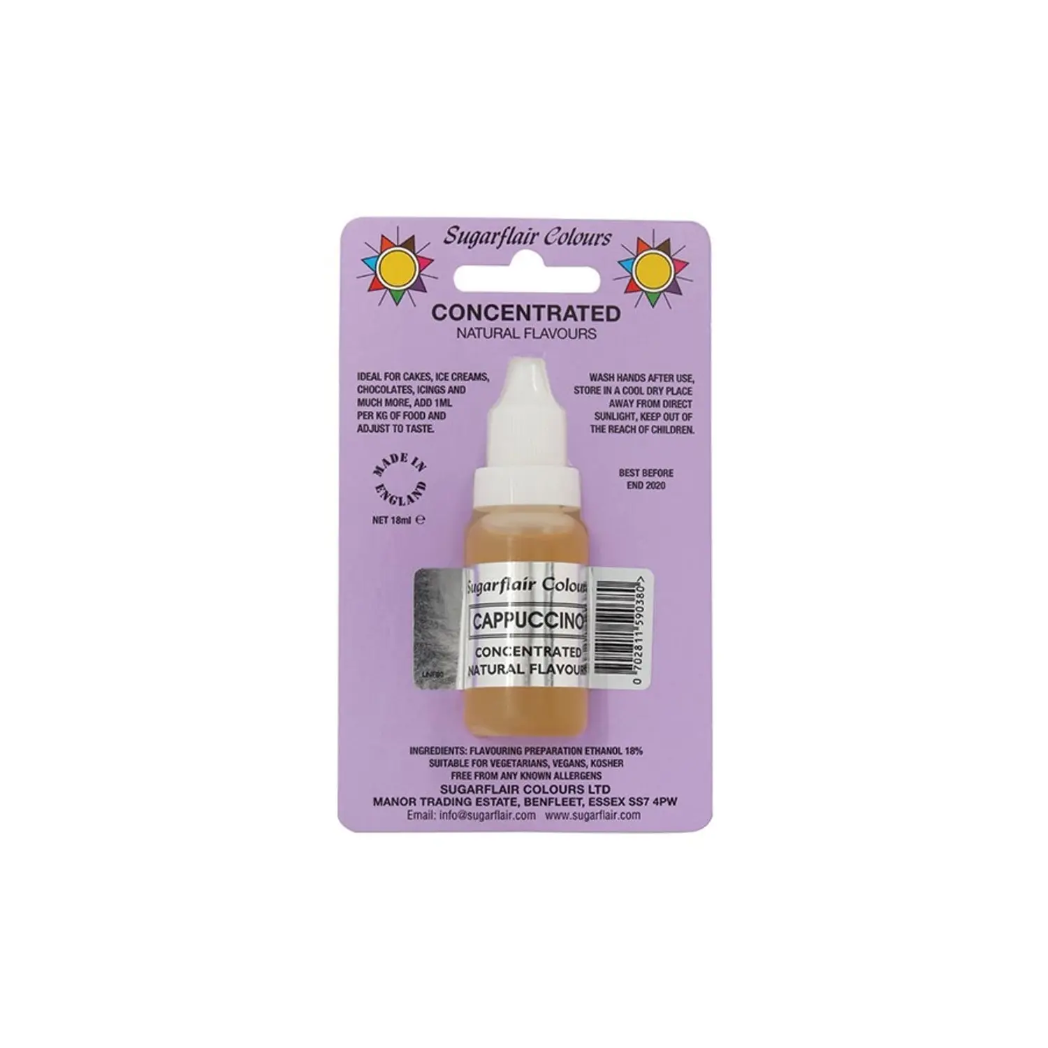 SUGARFLAIR CAPUCCINNO NATURAL FLAVOUR 18MLS