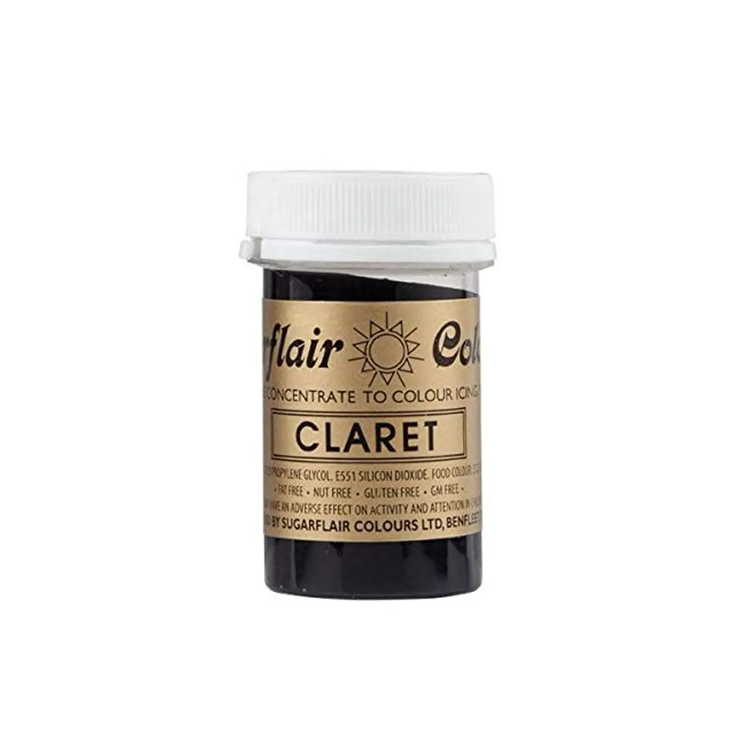 SUGARFLAIR COLOURS SPECTRAL PASTE CLARET 25GMS