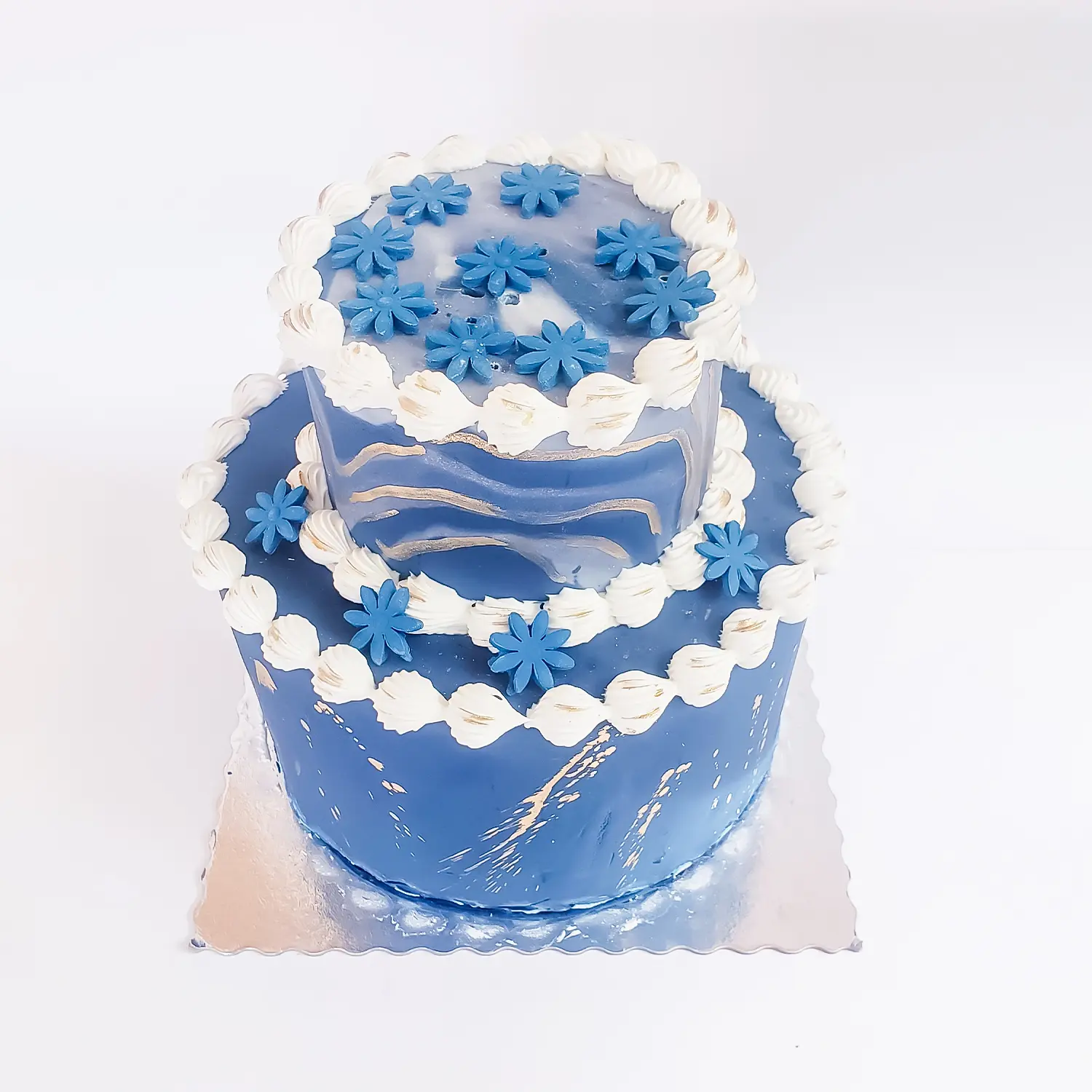 SUPER CAKES DAISY FLOWERS NAVY BLUE
