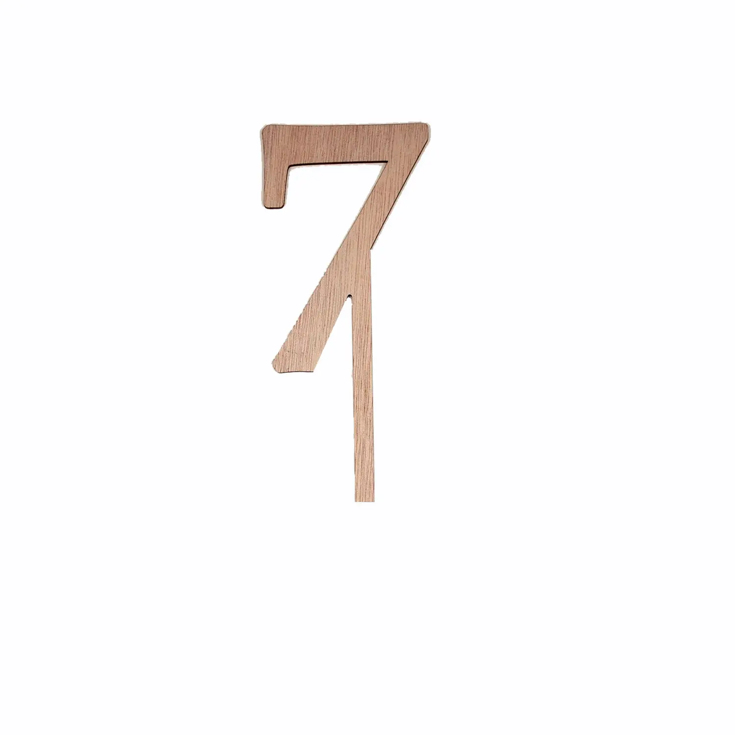 WOOD MINI NUMBER TOPPER 7