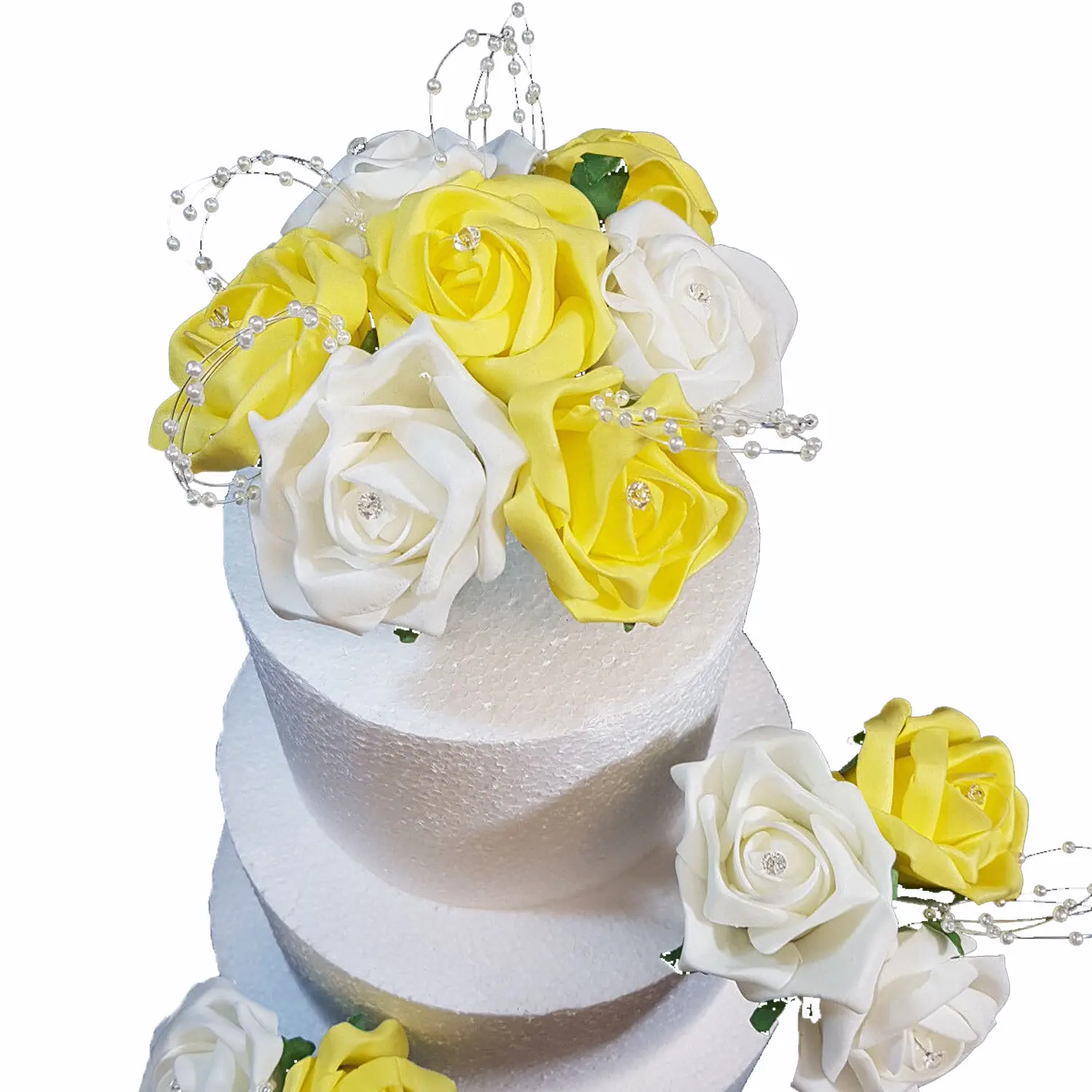 YELLOW ARTIFICIAL ROSE FLOWER
