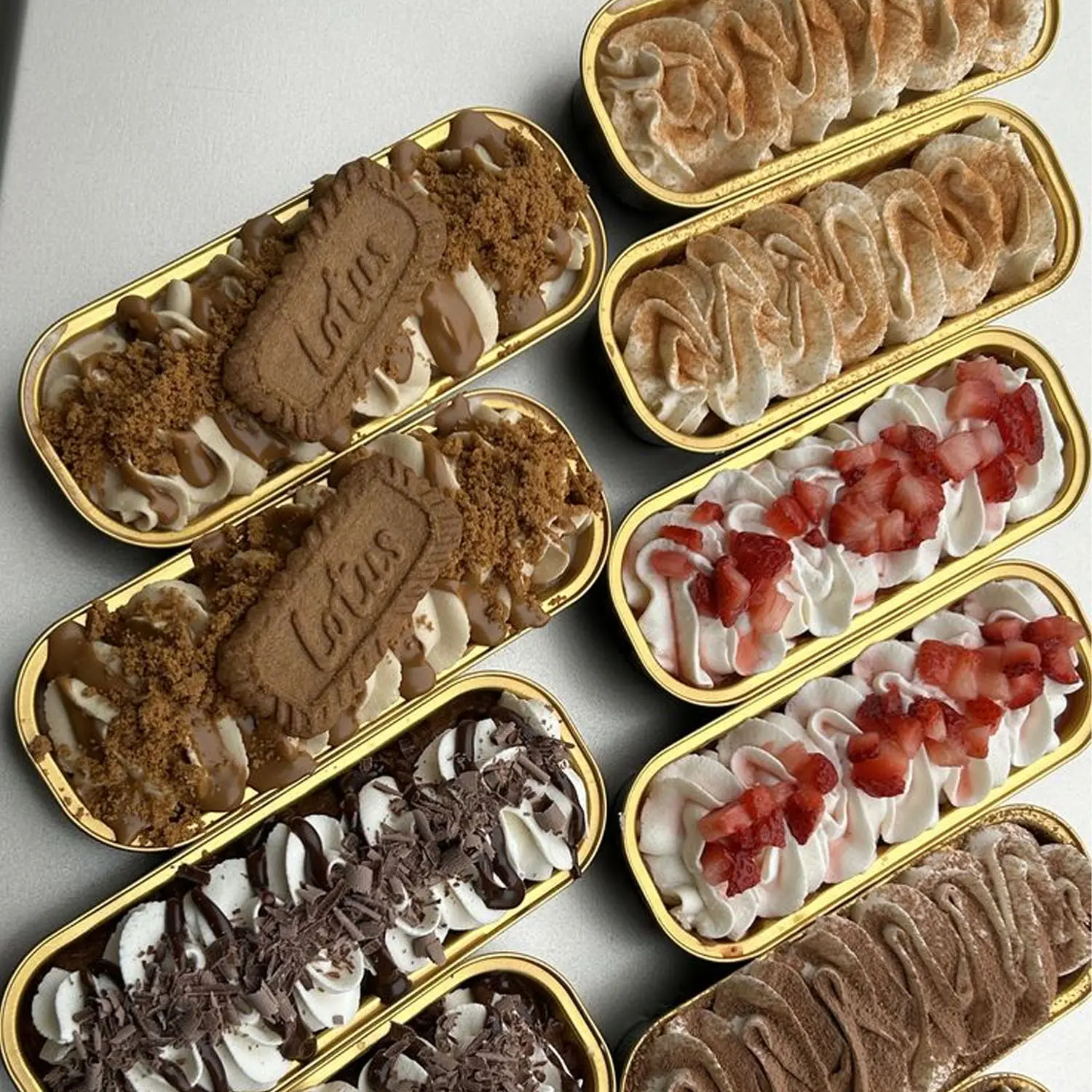 GOLD FOIL TIN ALUMINIUM PUNNET BAKING TIN
